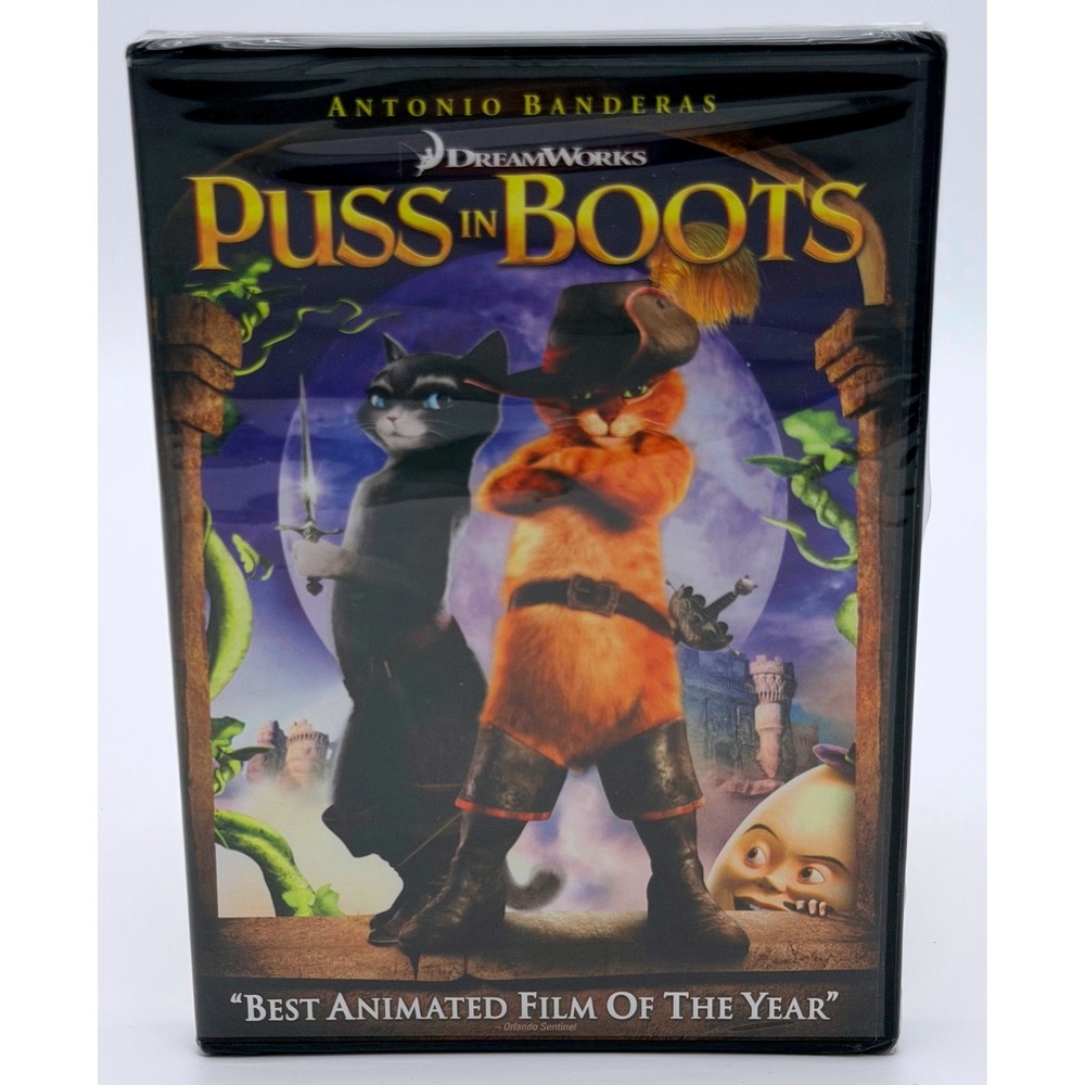 Puss in Boots DVD Dreamworks 2011 - New & Sealed